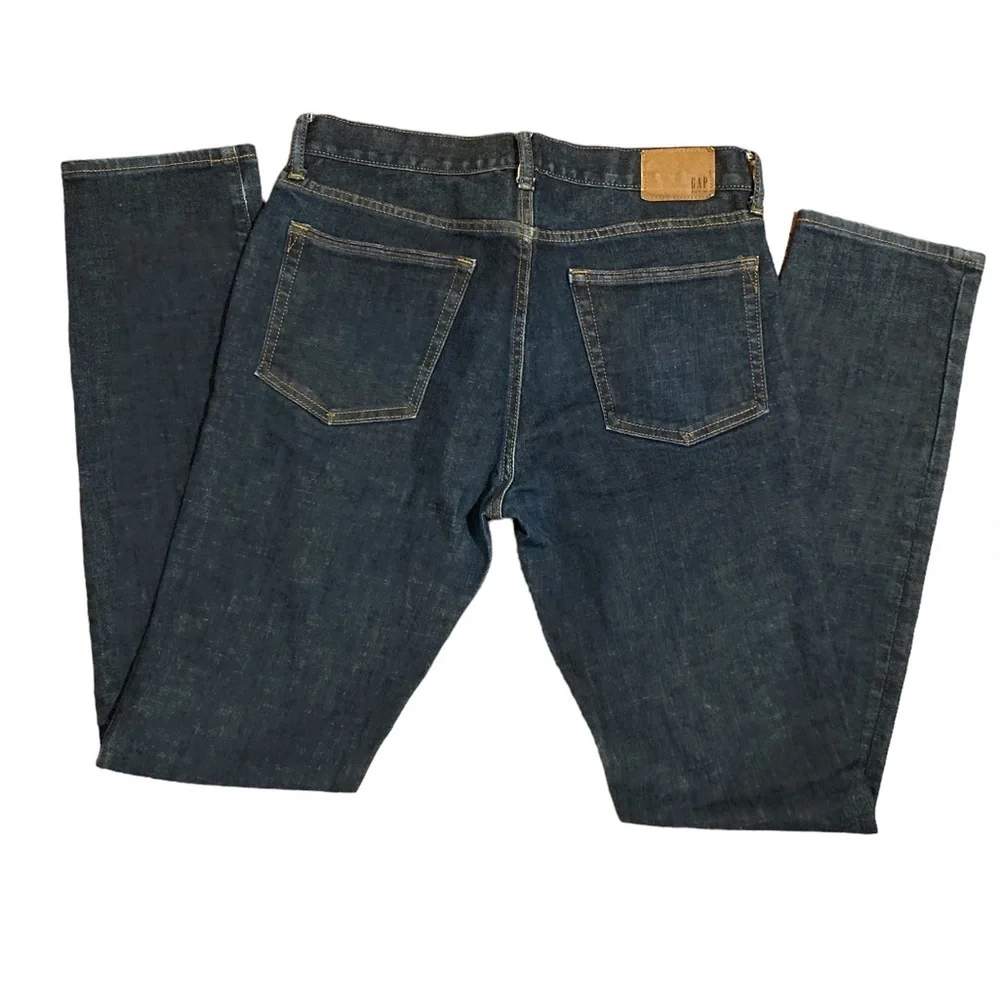 Gap Men’s Dark Wash Zip Jeans | Waist 32 Inseam 34”
